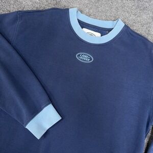 Land Rover Sweatshirt Men Adult Medium Blue Colorblock Center Logo Pacsun